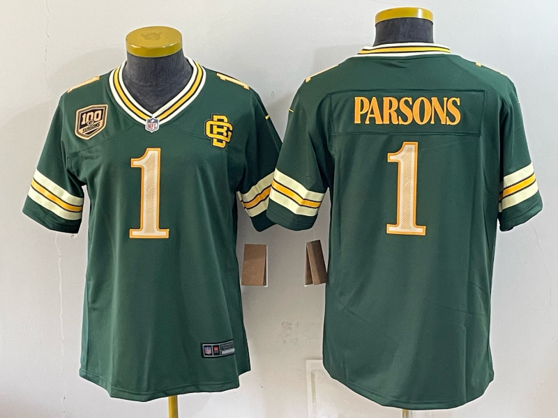Youth Green Bay Packers #1 Micah Parsons Rivalries green Nike Game 2026 NFL Jersey 092401->youth nfl jersey->Youth Jersey